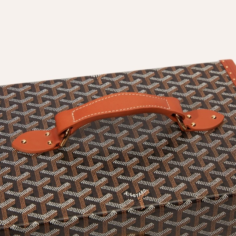 Goyard SARDAIGNE VANITY CASE Svarte Brune | IIRW4916