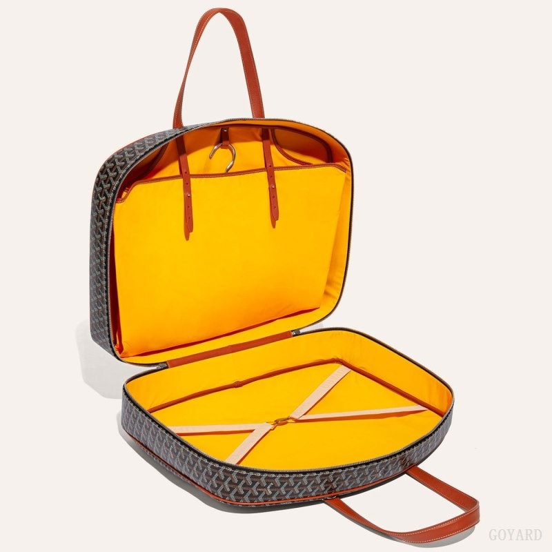 Goyard SAVILE ROW GARMENT BAG Svarte Brune | UXLU7266