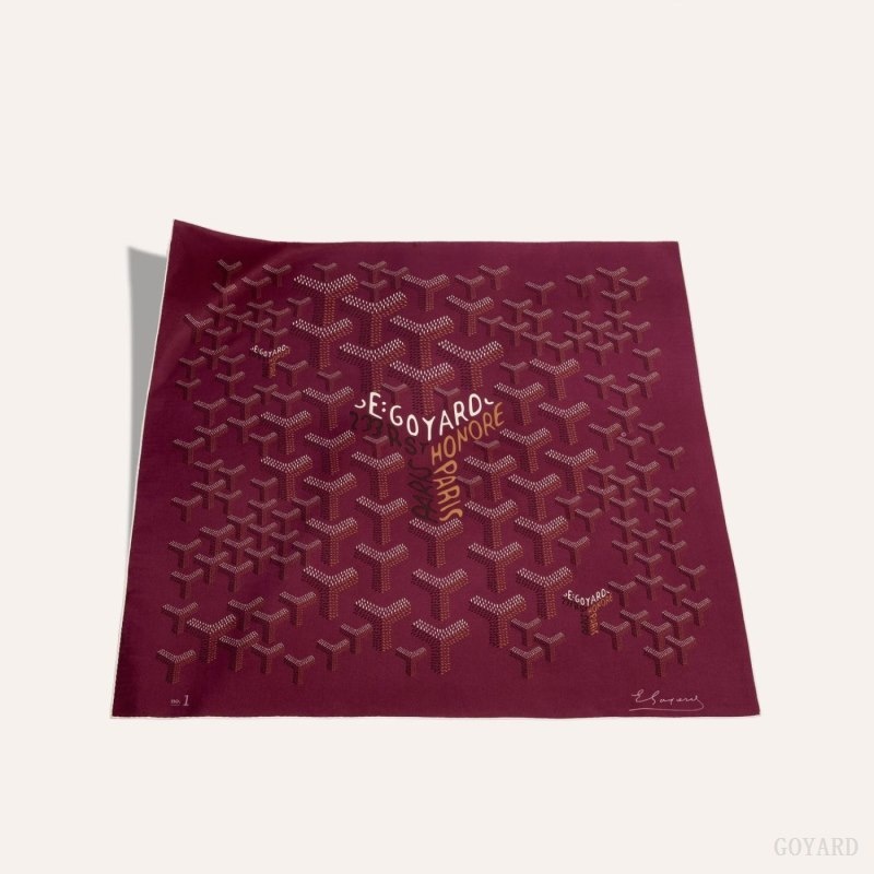 Goyard SCARF N°1 Burgunder | HZLH4777