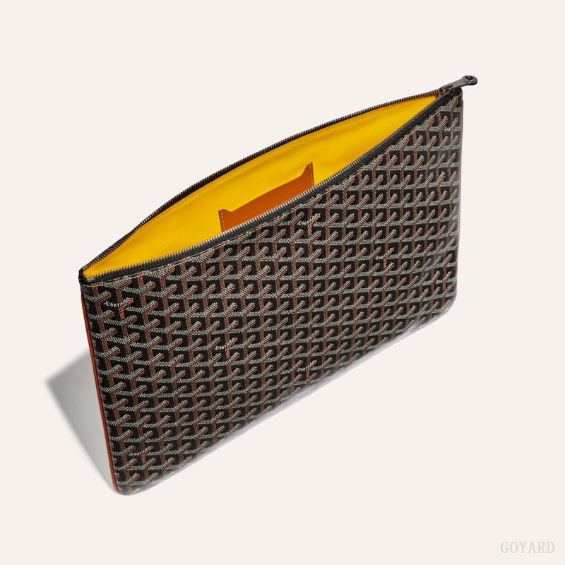 Goyard SENAT GM DOCUMENT CASE Svarte Brune | KUZP8743