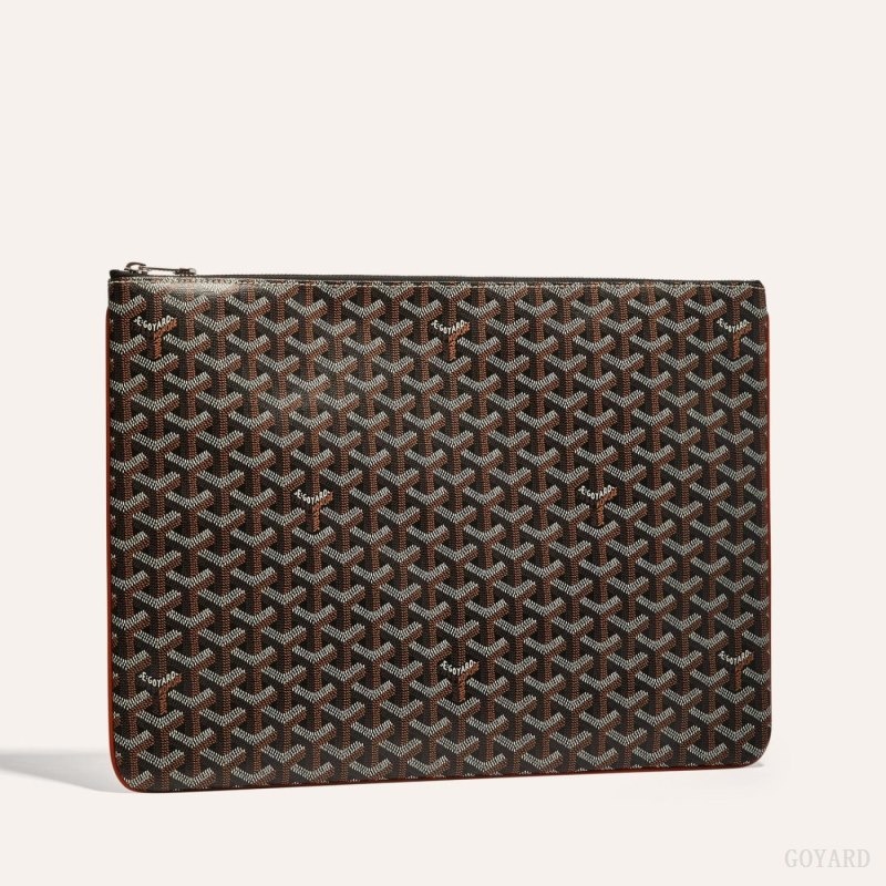 Goyard SENAT GM DOCUMENT CASE Svarte Brune | KUZP8743