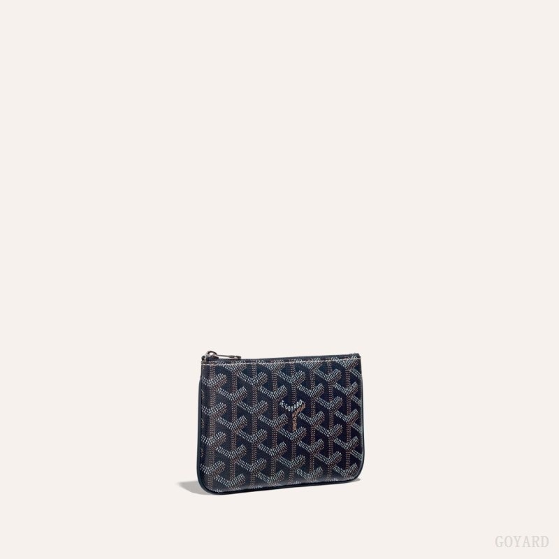 Goyard SÉNAT MINI WALLET Marineblå Blå | XGIN7618