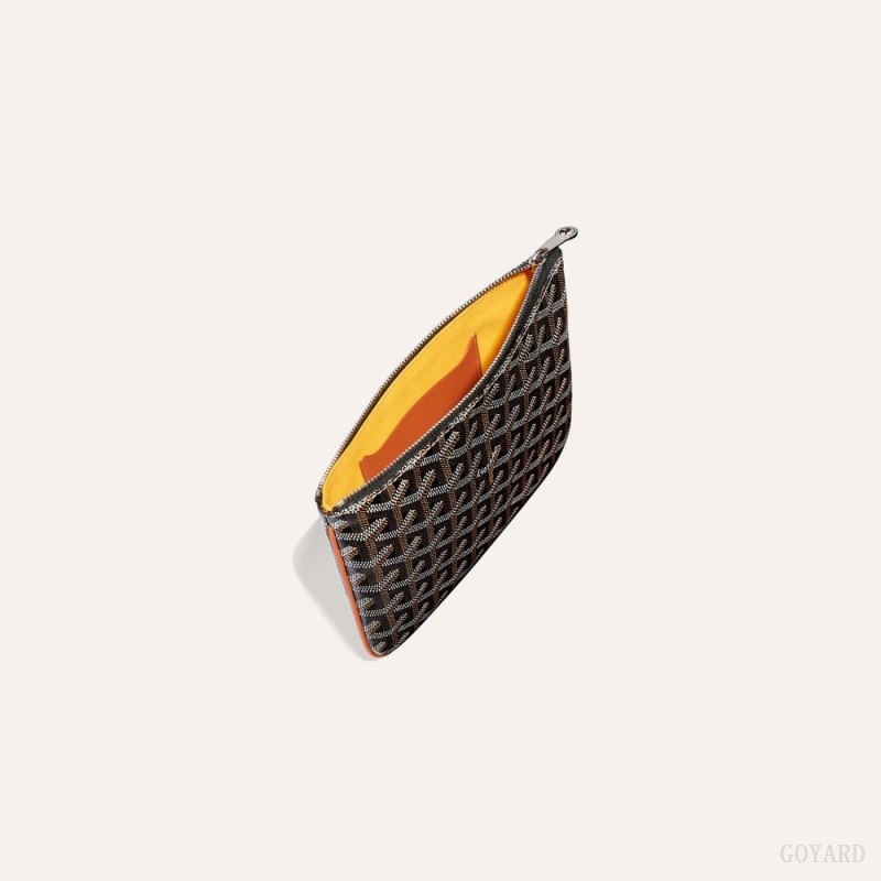 Goyard SÉNAT MINI WALLET Svarte Brune | YFWJ3406