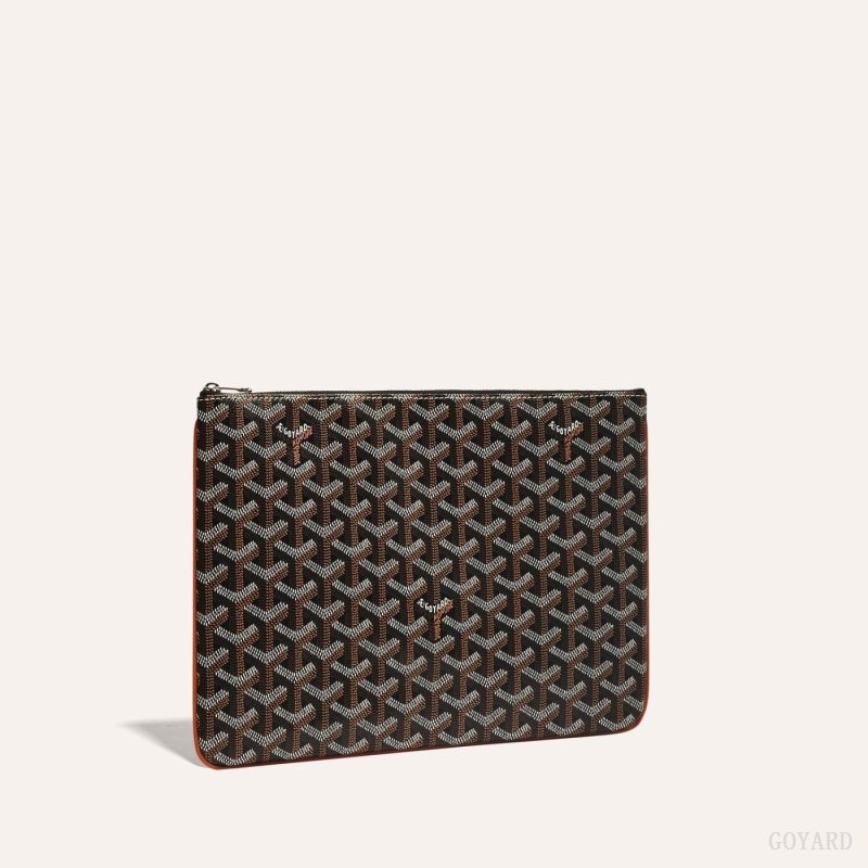 Goyard SÉNAT MM POCKET Svarte Brune | GVBL4464