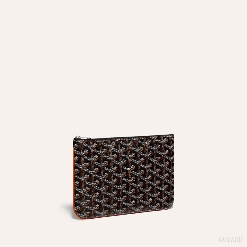 Goyard SÉNAT PM POCKET Svarte Brune | HNKH9497