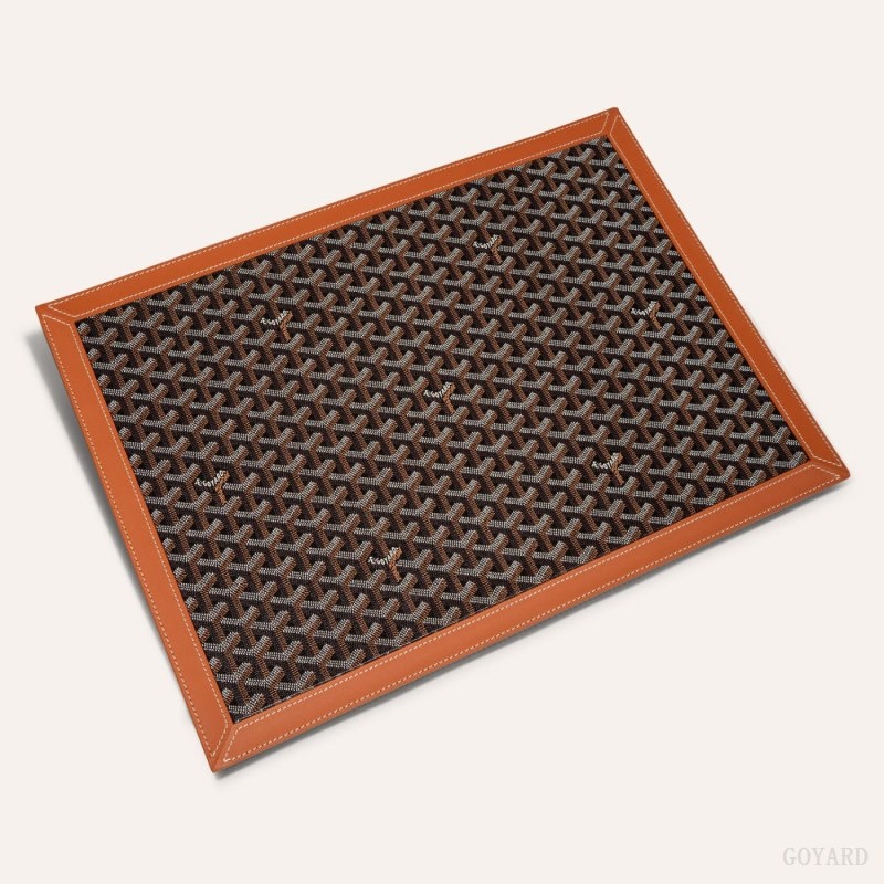 Goyard SOUS-MAIN DESK PAD Svarte Brune | YUZT2300