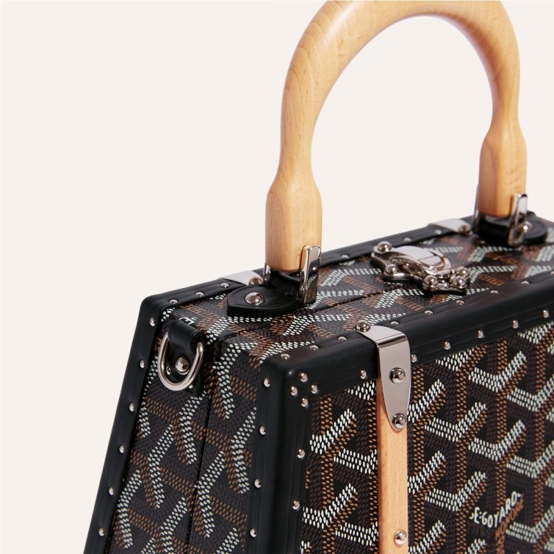 Goyard Saïgon Mini Trunk Bag Svarte | HDGX6321