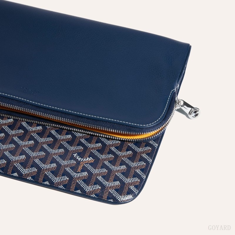 Goyard Sainte-Marie GM Clutch Marineblå Blå | WKFY7113