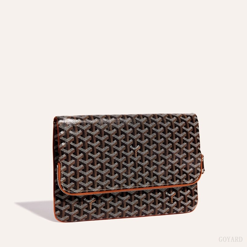 Goyard Sainte-Marie GM Clutch Svarte Brune | JXHB8293