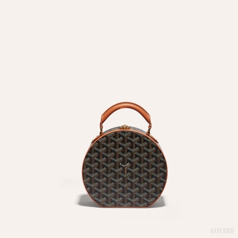 Goyard THE ALTO HATBOX TRUNK BAG Svarte Brune | EHCY5039