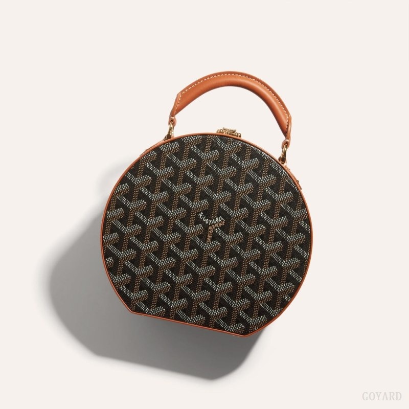 Goyard THE ALTO HATBOX TRUNK BAG Svarte Brune | EHCY5039