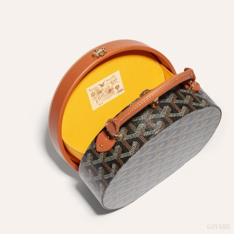 Goyard THE ALTO HATBOX TRUNK BAG Svarte Brune | EHCY5039