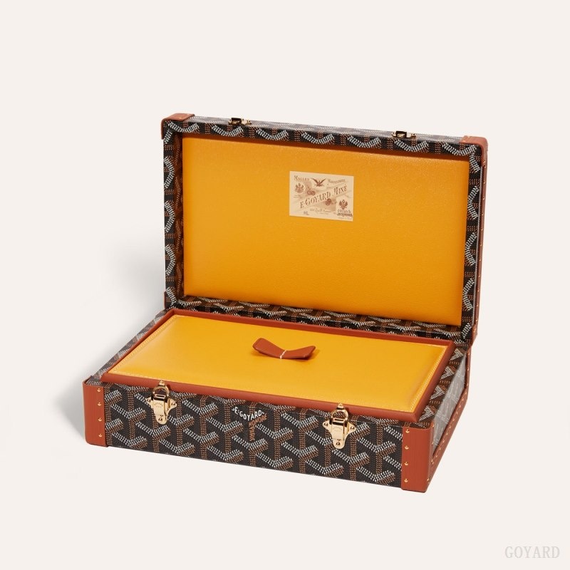 Goyard VENDÔME JEWELLERY CASE Svarte Brune | AYVO2223