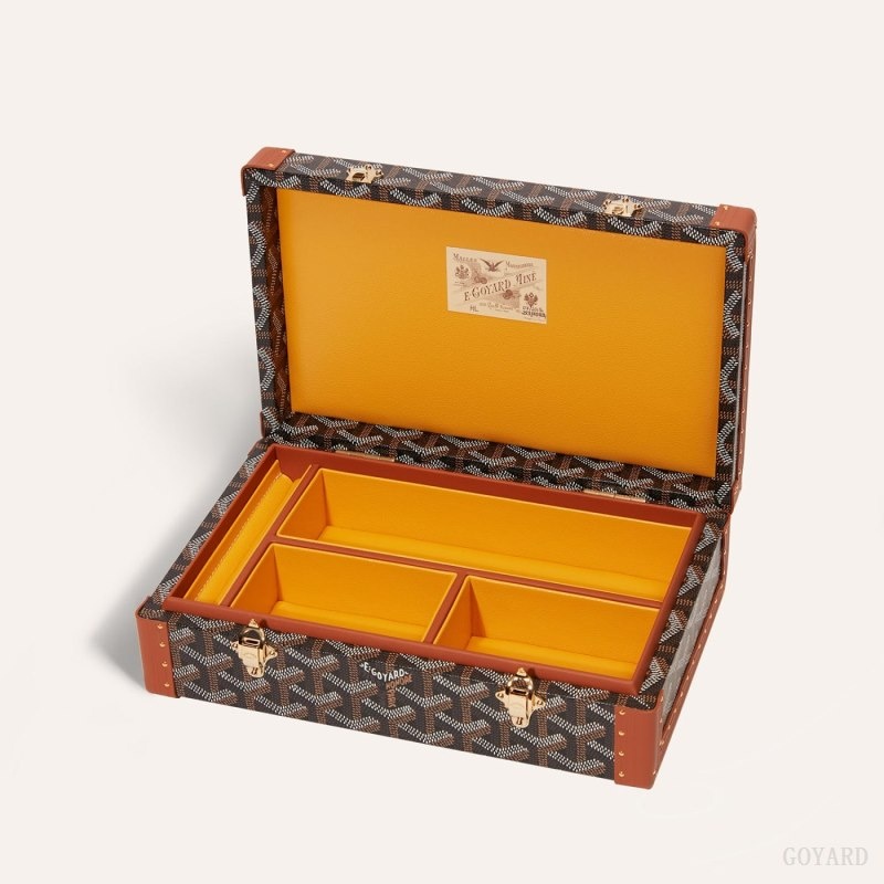 Goyard VENDÔME JEWELLERY CASE Svarte Brune | AYVO2223