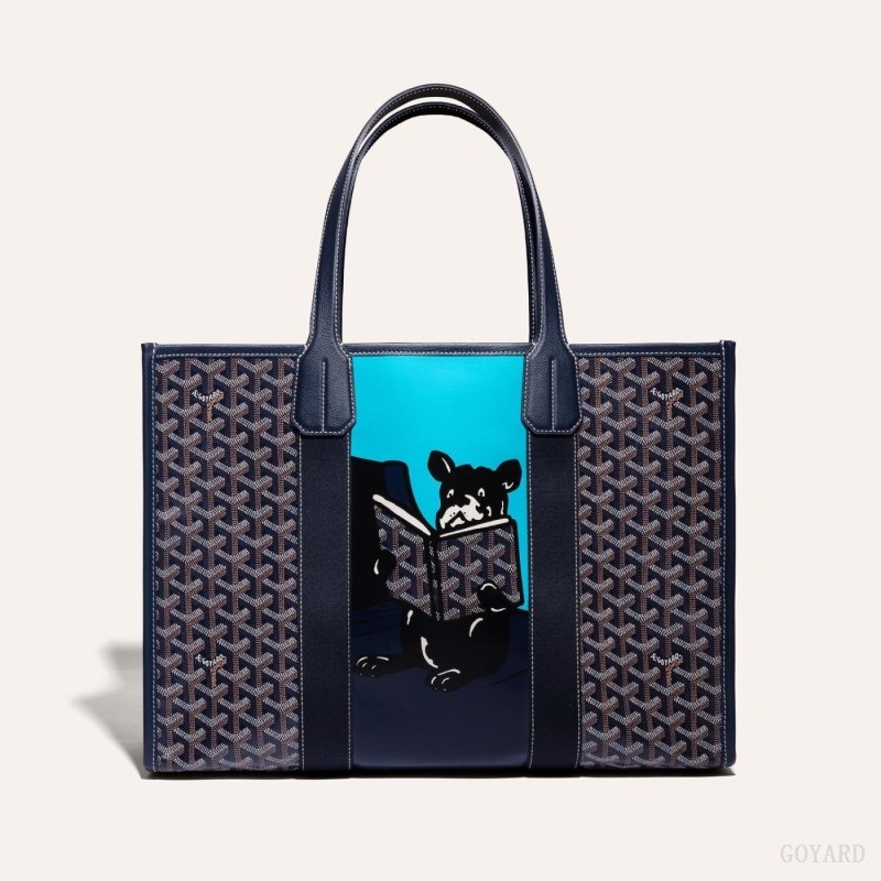 Goyard VILLETTE TOTE BAG Marineblå Blå | VXUA4132