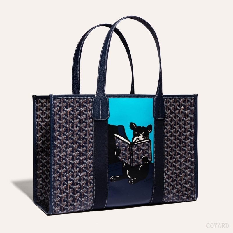 Goyard VILLETTE TOTE BAG Marineblå Blå | VXUA4132