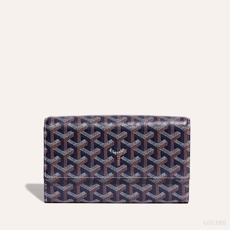 Goyard Varenne Continental Wallet Marineblå Blå | QHFS5069