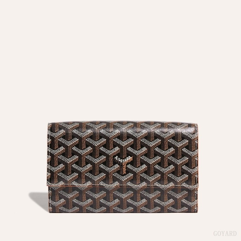 Goyard Varenne Continental Wallet Svarte Brune | EVZQ8698