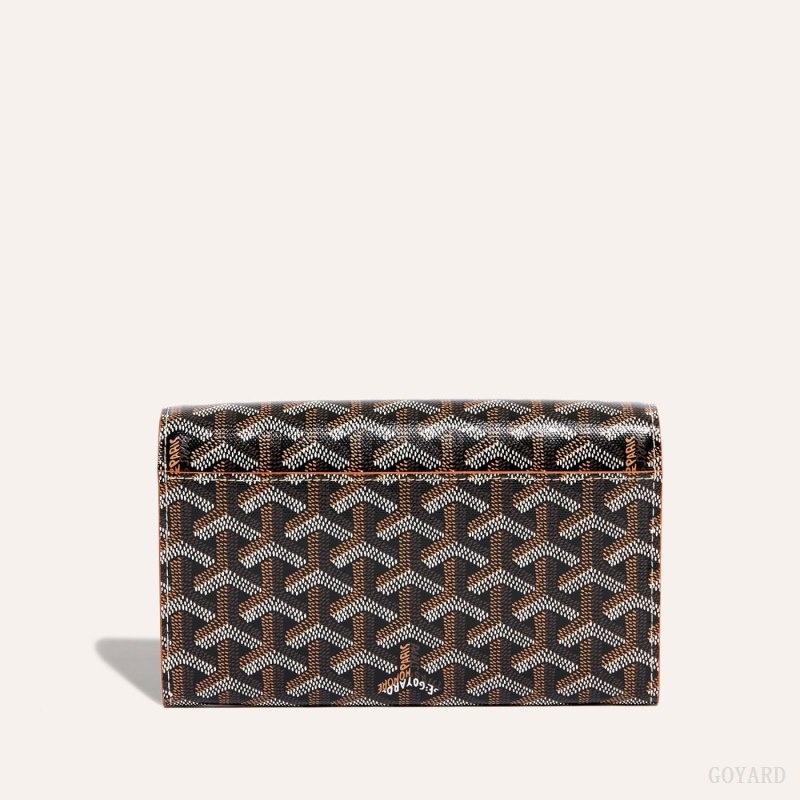 Goyard Varenne Continental Wallet Svarte Brune | EVZQ8698