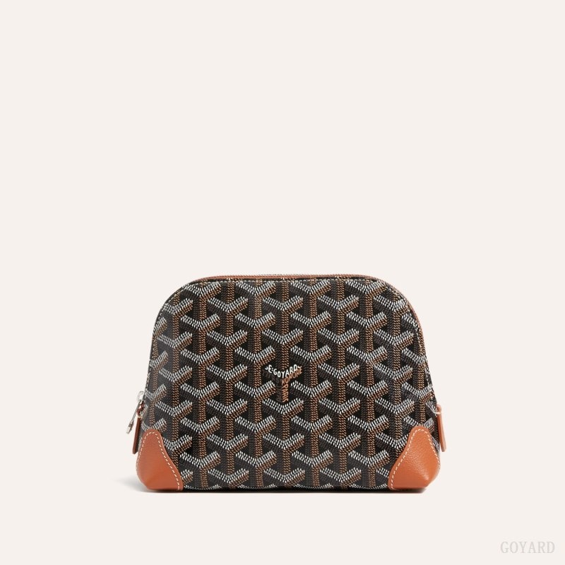 Goyard Vendôme Cosmetic Pouch Svarte Brune | SGDE4611