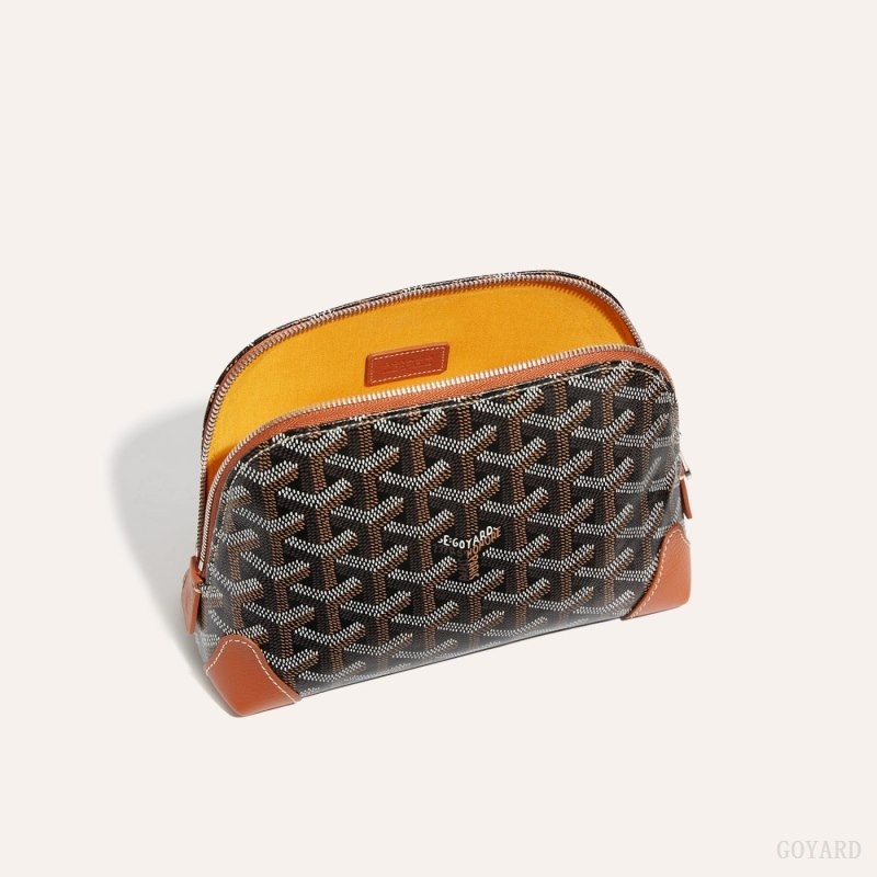 Goyard Vendôme Cosmetic Pouch Svarte Brune | SGDE4611