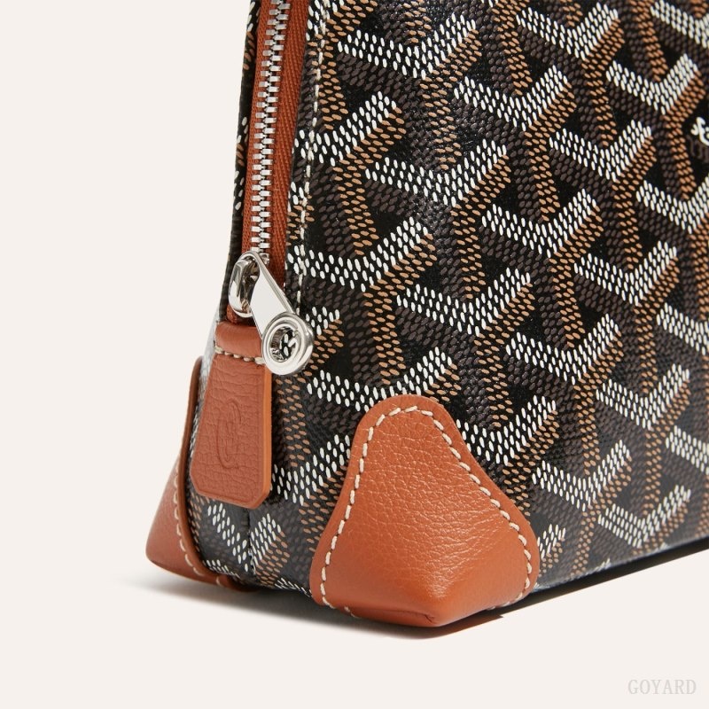 Goyard Vendôme Cosmetic Pouch Svarte Brune | SGDE4611