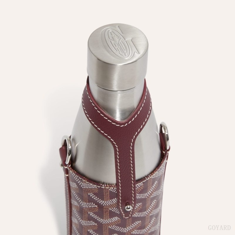 Goyard Yonne MM Case & Flask Burgunder | MEQU7326