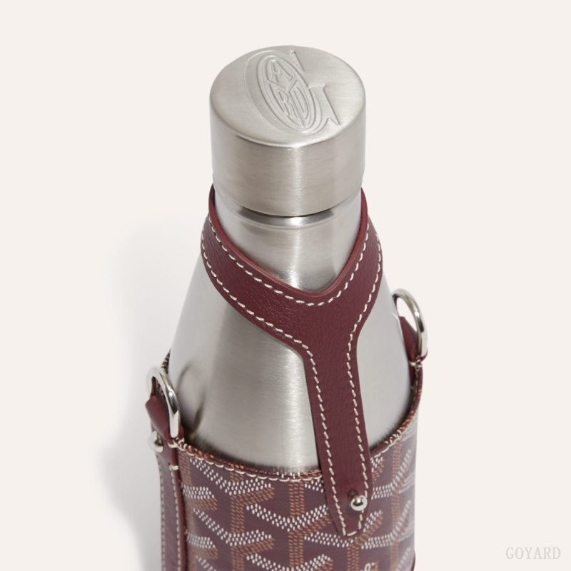 Goyard Yonne PM Case & Flask Burgunder | QIBM7869